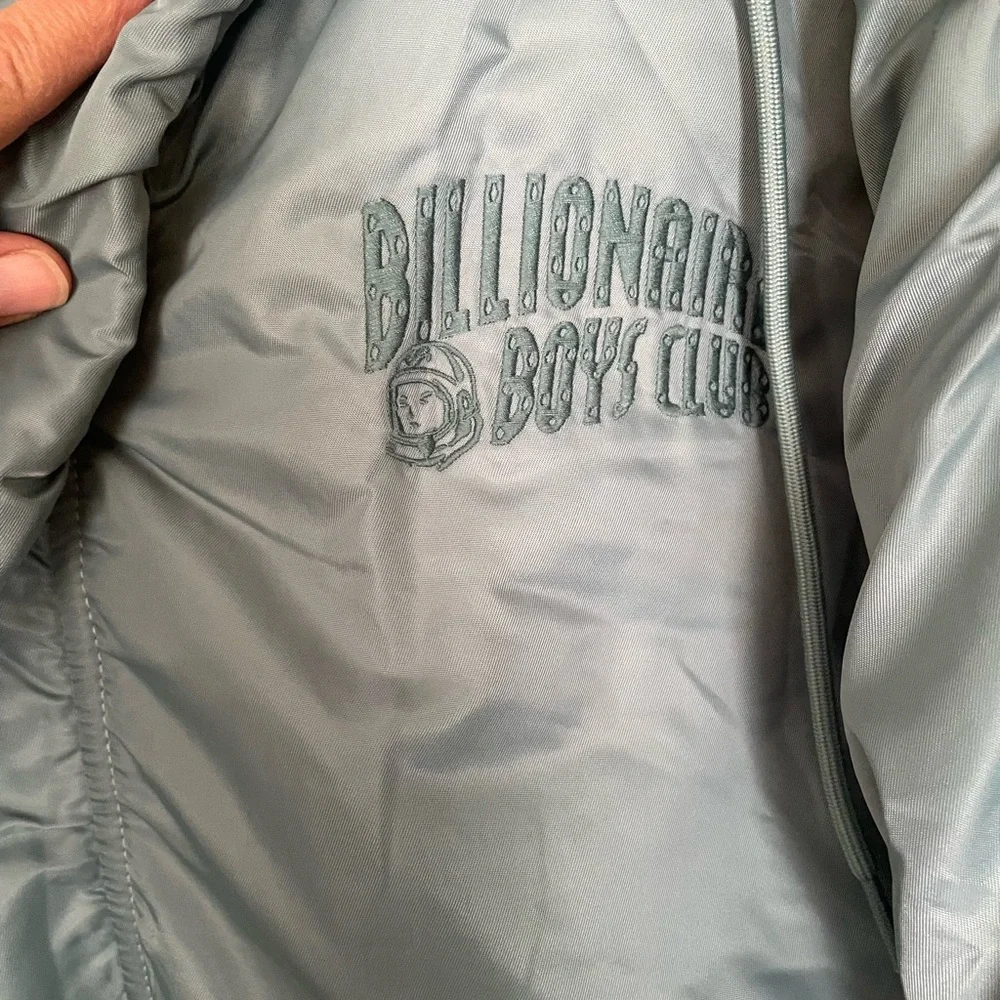 Billionaire Boys Club Blue Bomber Jacket with Fur Trim - Picture 6 of 13